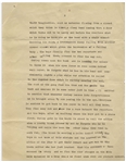 Moe Howard's 3pp. Story Outline: Moe, Larry & Curly Play Newspaper Reporters, With Curly Lapsing Into Forgetfulness Whenever He Sees Polka Dots -- Lot Also Includes 1pp. Partial Skit -- Very Good